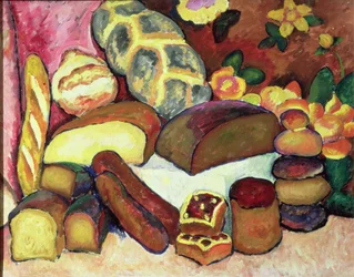 Nature morte avec des miches de pain